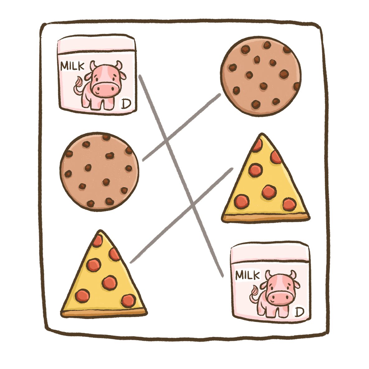 matching illustration
