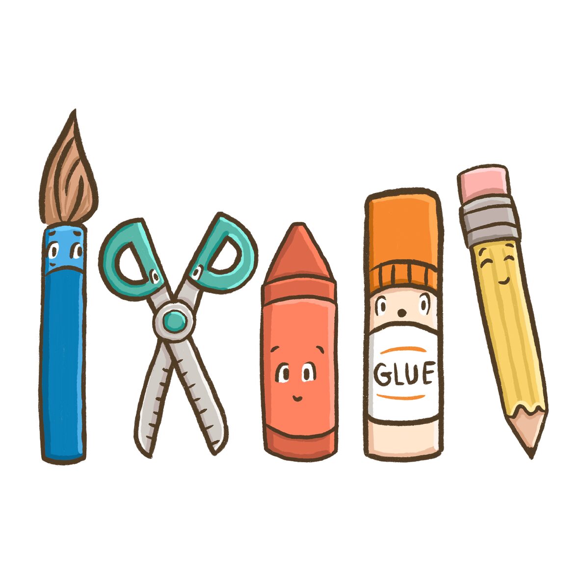 preschool tools illustration