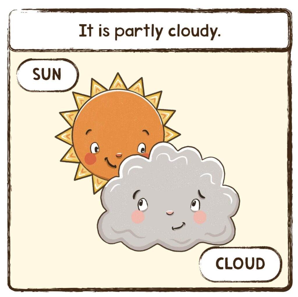 partly cloudy