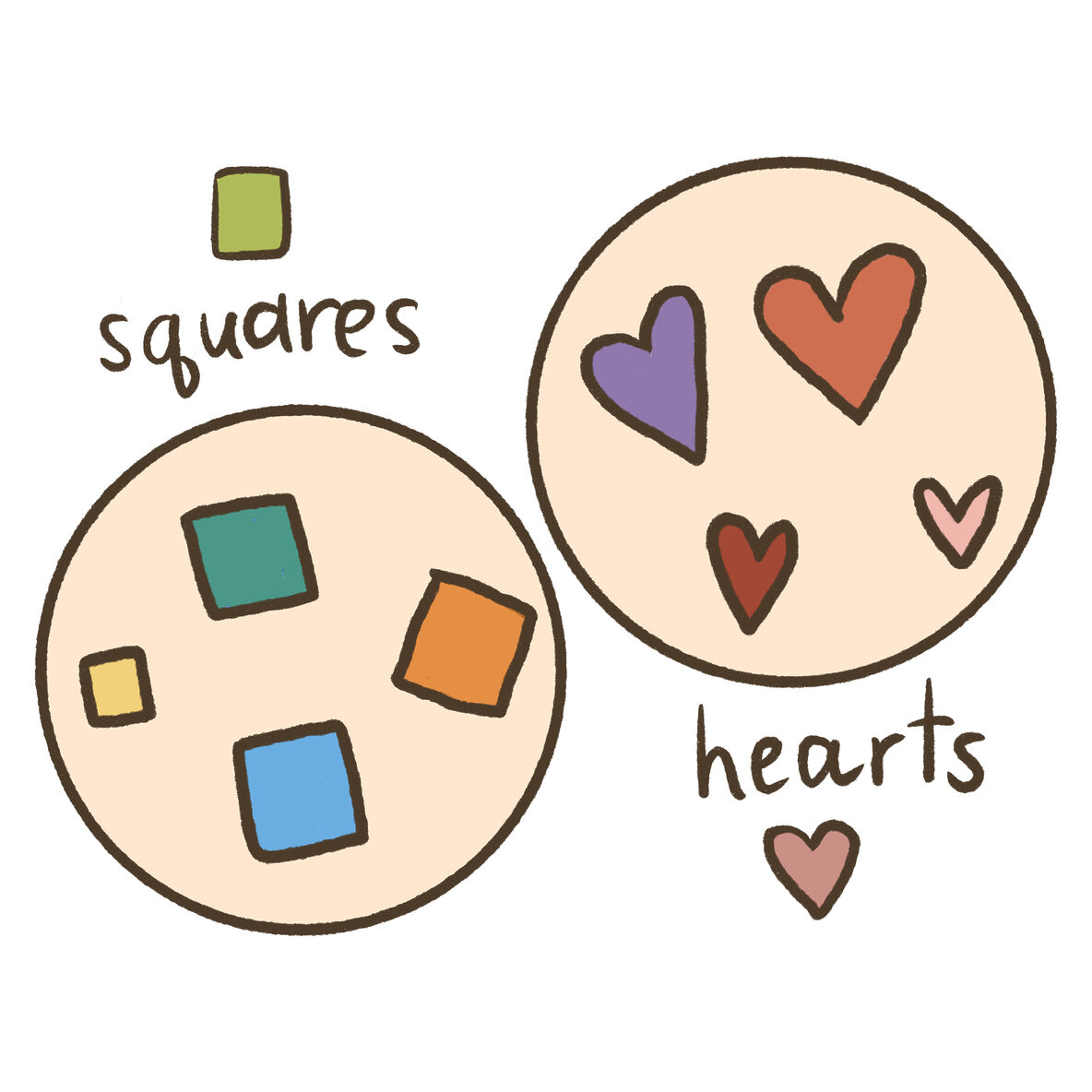 sorting shapes illustration