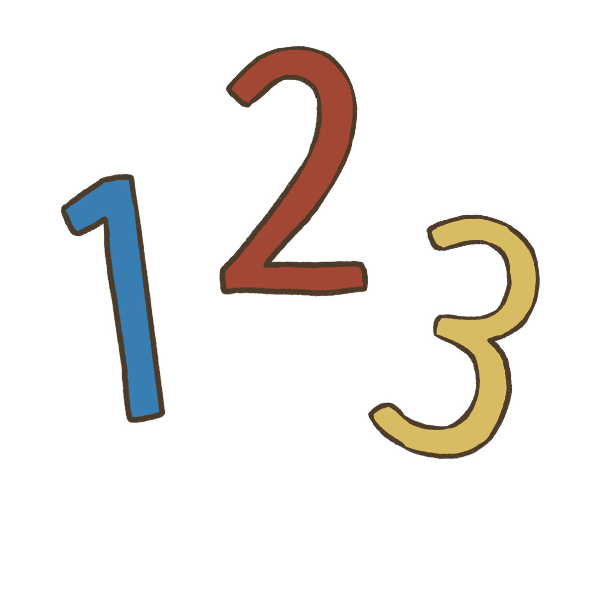teach numbers to preschoolers counting illustration