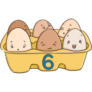 six eggs image