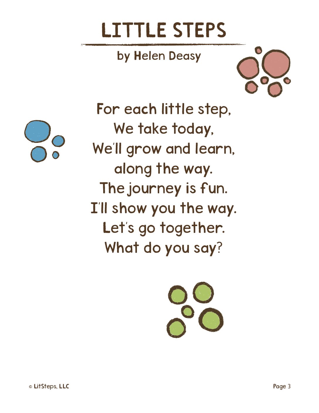 little steps poem link