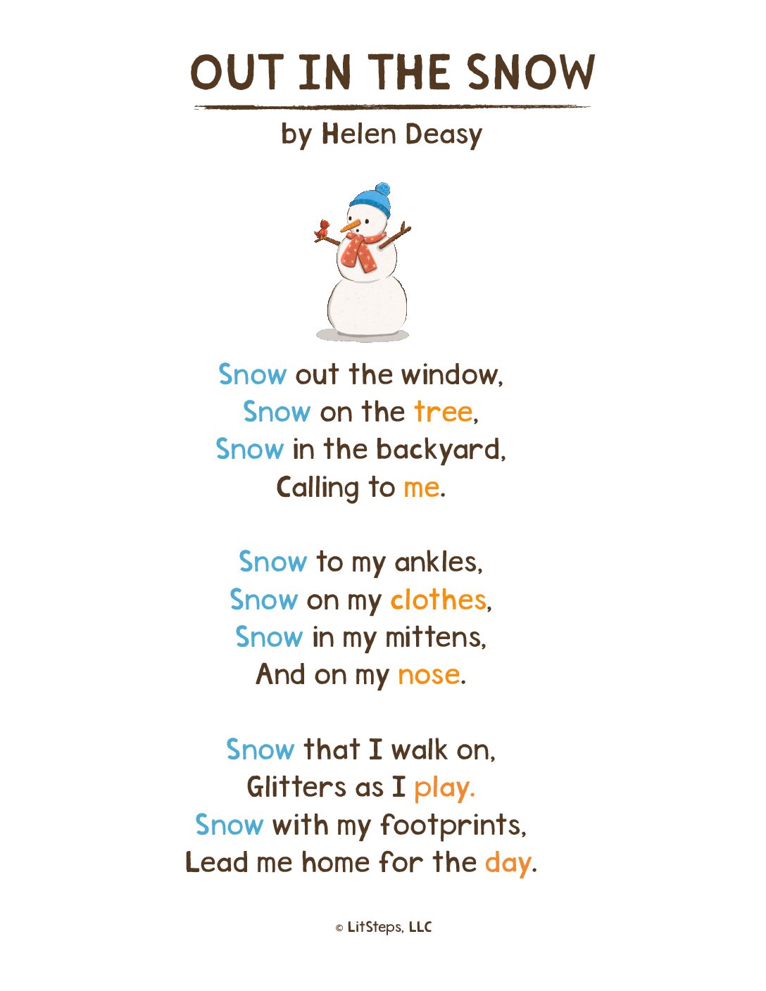 snow poem link