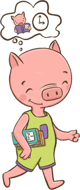 piglit excited about reading time